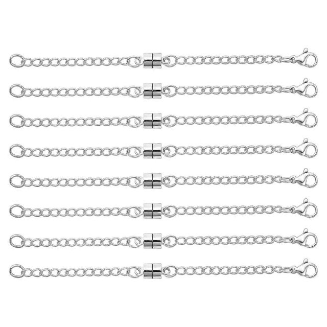 Magnetic Necklace Extender Adjustable Chain Extenders for Necklaces,Magnetic Necklace Clasps and Clo
