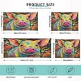 thumbnail image 3 of GZHJMY Cute Colorful Piggy Plush Pillow Case,Zippered Bed Pillow Pillowcases,Super Soft and Cozy Pillowcase Covers for Sleep - Standard Size 20x26in Home Decor, 3 of 7