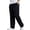 Black_010, variant on Men's Cotton Casual Pants Twill Straight-Leg Full Elastic Waist Pull On Cargo Pants Spring Fall Lightweight Workwear Trousers with Multi-Pocket Army Green XL