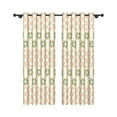 thumbnail image 4 of Aofoto Beige Blackout Ombre Curtains for Kids Bedroom, Living Room Star Grommet Window Curtains,52"x84",2 Panel, 4 of 5