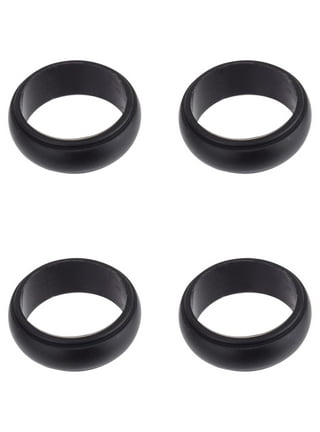 Yirtree 5Pcs Ring Rubber Size Adjuster for Loose Rings Invisible Ring Guard  for Women Clear Plastic Wide Thin Band Resizing Ring Resize Make Ring