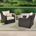 thumbnail image 3 of Better Homes & Gardens Bellamy 4 Piece Outdoor Patio Conversation Set, Dark Brown, 3 of 7