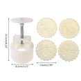thumbnail image 5 of Gieenan 150g Mooncake Mold with 4pcs Flowers Stamps Hand Press Moon Cake Pastry Mould, 5 of 20