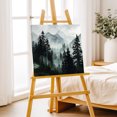 thumbnail image 5 of Canvas Wall Art, Black Forest Framed Canvas Prints for Living Room Bathroom, Nature Foggy Mountain Pine Tree Gallery Wrapped Wall Decor for Home Office, Gifts, 12"x12" Ship Next Day, 5 of 6