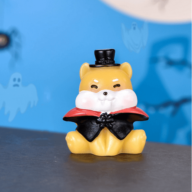 Adornos de resina de Halloween, varias manualidades de Halloween, mago, conejito, calabazas, murciélago fantasma, figuras en miniatura, miniadornos de micropaisaje de Halloween Sailing Electrónica