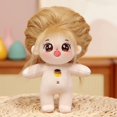 thumbnail image 2 of Muñeca de peluche de 20 cm, modelo estrella de anime, muñeco de peluche Kawaii, personalizable, con falda, de algodón, para niños, regalo, 2 of 6