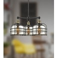 thumbnail image 3 of 201C-BK-G74-L Innovations Lighting X-Large Bell-1 Light Mini Pendant in Industrial Style-12 Inches Wide by 8 Inches High-Matte Black Finish-Seedy, 3 of 3
