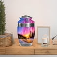 thumbnail image 6 of MUKTIVE Northern Lights Cremation Urn, Human Ashes for Women, Decorative Purple Urns for Men, Large Memorial Urn for Parents, Decorative Car Funeral Urns, 10 Inch, 6 of 7