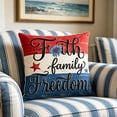 thumbnail image 5 of Throw Pillow Cover, Sofa Cushion Cover, 250th Anniversary Themed Patriotic Printed Exterior with Textile, for Living Room Ornament, Indoor Sofa Decor, Home Holiday Layout, 5 of 7