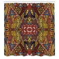 thumbnail image 3 of Ambesonne Psychedelic Shower Curtain, Retro Funky Doodle, 69"Wx84"L, Multicolor, 3 of 5