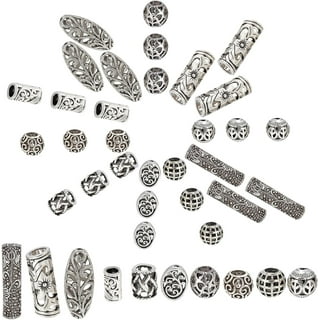 Silver Color Curved Tube Spacer Hollow Connector Charm Bracelet Spacers Diy  5pcs