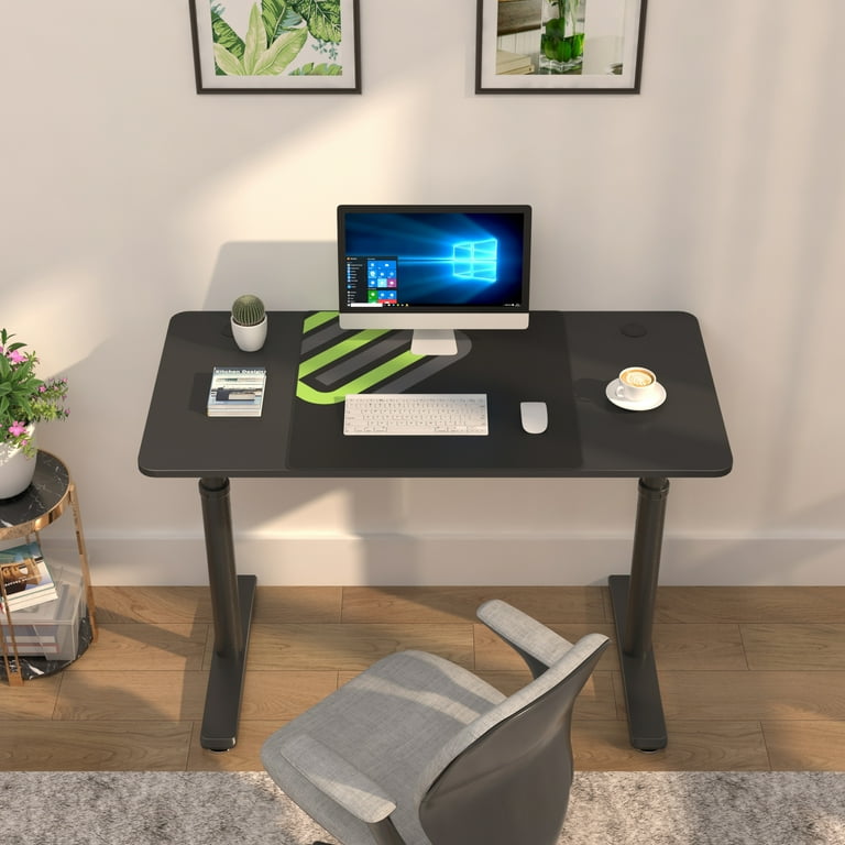 Eureka Ergonomic 47x23 Inch Computer Desk Black Office Desk with