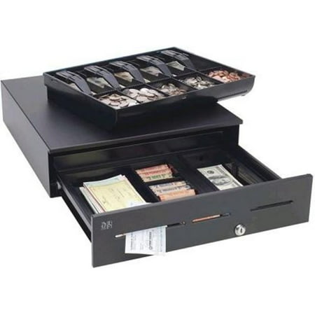 Mmf Advatage 18x16.7 X4.6 Electronic Cash Drawer Black Adv113b1131004