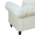thumbnail image 4 of Hommoo Sofa Set, 62.5" Flannelette 2-Piece Couch Living Room Sofa Set,L-Shaped Sectional Sofa,Sectional Couches for Living Room,White, 4 of 7