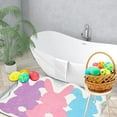 thumbnail image 2 of Easter Rabbit Bunny Eggshell Shaped Bunny Rug 27''X20'' Non Washable Welcome Door Mat Cute Spring Doormats For Indoor Outdoor Entrance Imitation Cashmeree Home Bathroom Bear Skin Blanket Squid Blanket, 2 of 4