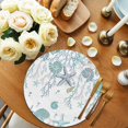 thumbnail image 2 of Ocean Coastal Round 13 Inch Placemats Set of 8, Nautical Starfish Conch Seashells Coral HeatResistant Non Slip Place Mats for Dining Table, Wipeable Braided Kitchen Table Mats for Housewarming, 2 of 9