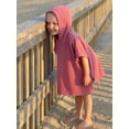 thumbnail image 4 of BemeyourBBs Toddler Baby Girls Boys Swim Cover Up Swimwear Poncho Kids Swimsuit Coverup Waffle Knit Beach Bathing Suit Bathing Robe Short Sleeve Hooded Coverups Beachwear Wrap, 4 of 9