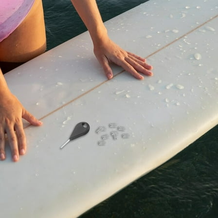 Raindrops Universal Surfboard Set for Quick Adjustments and Enhanced Performance Black Plastic and