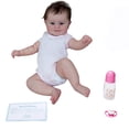 thumbnail image 3 of Muñeca Bebé Reborn Material didáctico 50cm Toddler Dolls con cabello castaño para niños Regalos Likrtyny  Para estrenar, 3 of 8