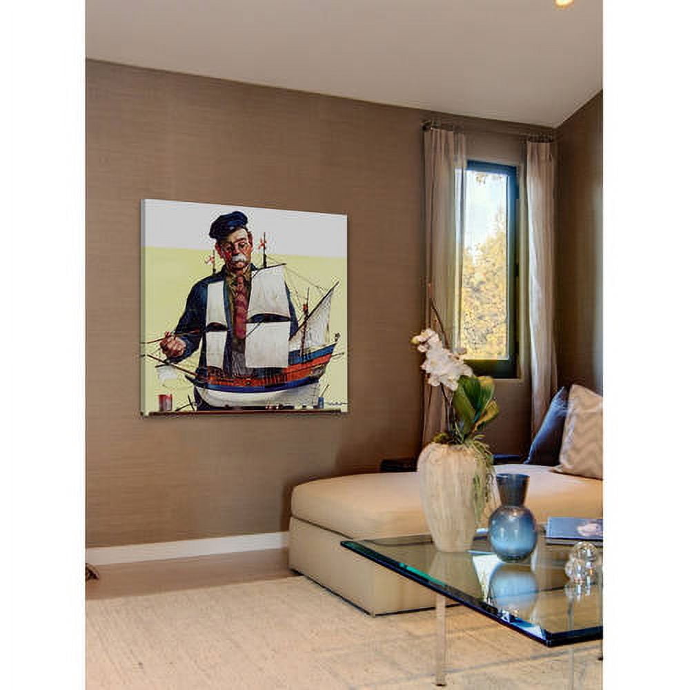 Marmont Hill - "Model Ship" Painting Print on Wrapped Canvas