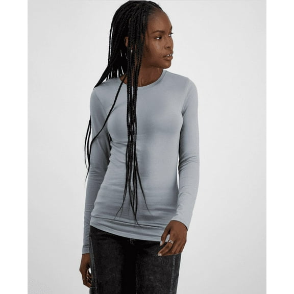 Aveto Juniors' Long-Sleeve T-Shirt - Ultimate Grey