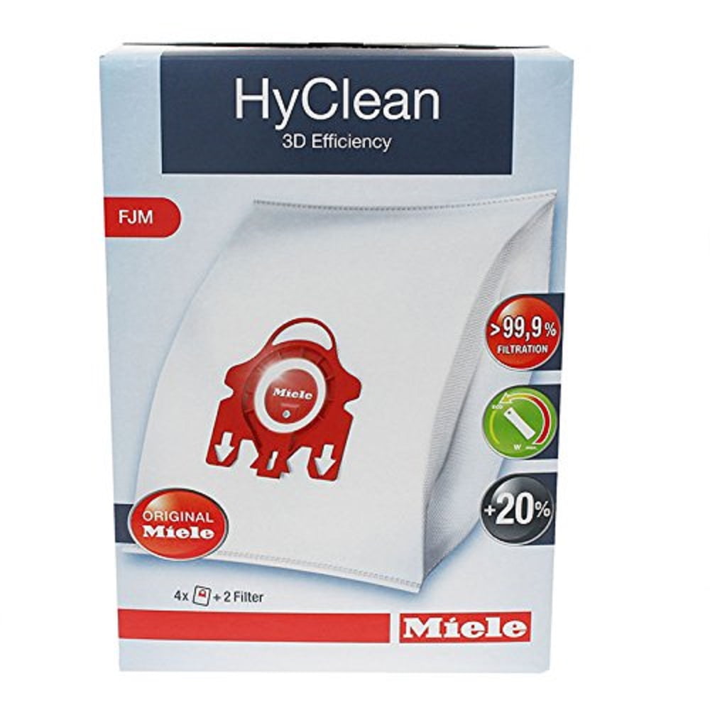 Genuine Miele FJM Hyclean 3D Efficiency Bags for SCBF3 SDBF4 and SDRF4 x8 bags 