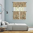 thumbnail image 5 of Rustic Botanical Kitchen Curtains Sets for Windows 36 Inch Length, Vintage Floral Wildflower Rod Pocket Window Treatments Tier Curtains and Valances Set for Bedroom/Bathroom, 5 of 8