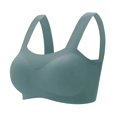 thumbnail image 3 of Sngxgn Women's Medium Support Tank Top Ribbed Seamless Workout Exercise Sport Bra(Green,XXL), 3 of 5