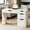 White, variant on DreamCurship 48 inch Computer Desk with 4 File Drawers, Study Desk with Filing Cabinet and Storage, Home Office Desk for Small Space, Walnut