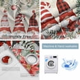 thumbnail image 2 of Fsddascl Beige Christmas Blackout Curtains for Bedroom/Living Room, Thermal Insulated Kitchen Curtains, Gnomes Xmas Tree Poinsettia Eucalyptus Grommet Darkening Window Treatment Drapes 52"x63"x2, 2 of 6