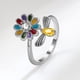 thumbnail image 2 of Minnieouse Anillo ajustable de apertura para mujer, anillos de decoración de circón de flores personalizados, joyería decorativa para fiesta de Festival Ropa, zapatos y accesorios Miscelánea Minnieouse AP018267-00B, 2 of 6