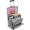 Grey, variant on Rolling Teacher Tote Bag with Wheels Craft Storage Organizer Bag, Portable Wheeled Craft Cart for Teacher Art Office Scrapbook Supplies, Heavy Duty Multi-Purpose Rolling Tote