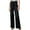 Black, variant on Timegard Womens Denim Pants Wide Leg High Waist Button Streetwear Stretch Classic Jean Pants with Pockets