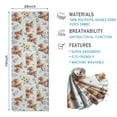 thumbnail image 2 of Blue Highland Cow Flower Leaf Pattern Hot Yoga Mat Towel Non Slip for Hot Yoga - Quick-Drying Yoga Mat Cover with 4 Corner Pockets with Travel Bag - Hot Yoga Towel Non Slip 74"x26", 2 of 6