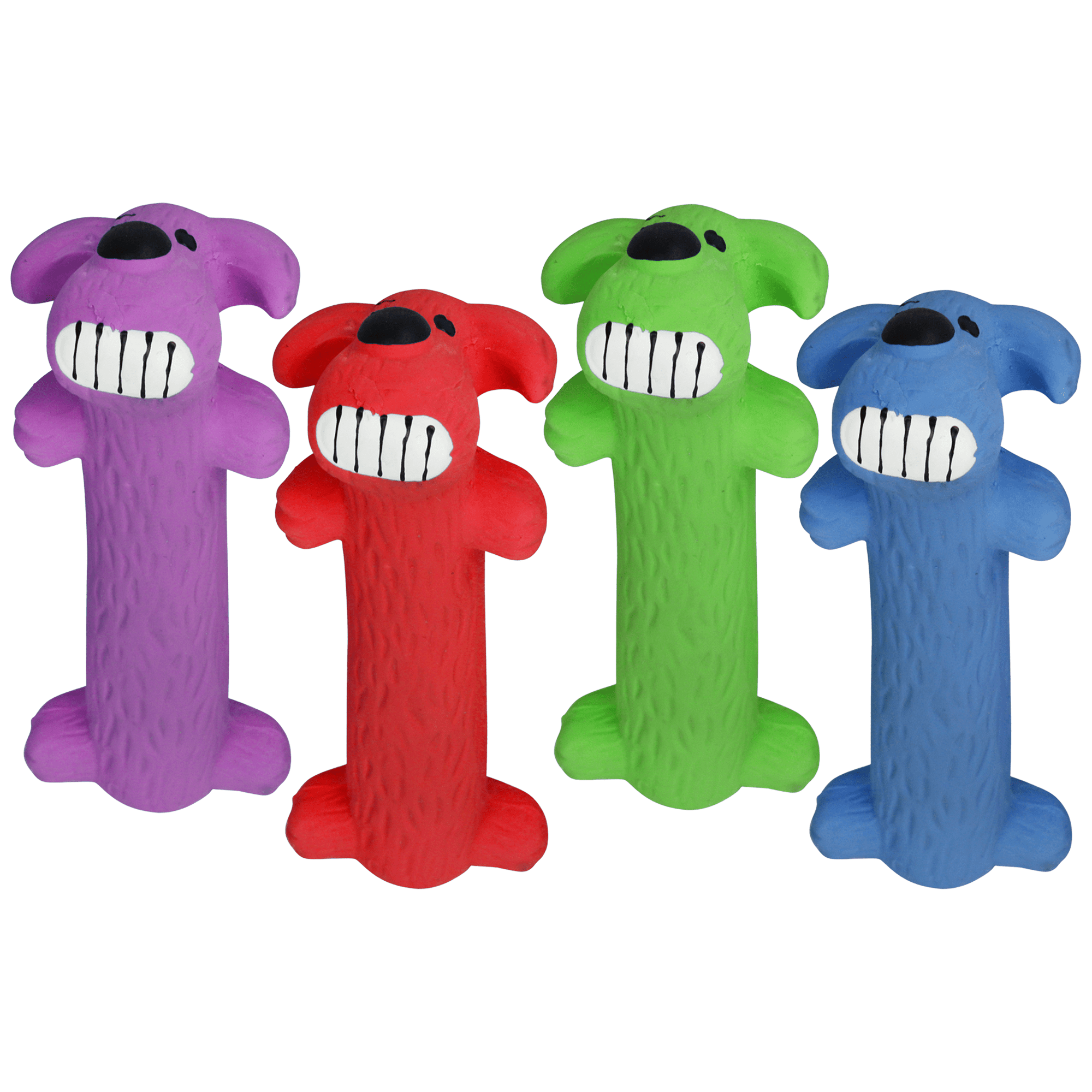 Multipet Loofa Latex Dog Toy, Assorted, 6"