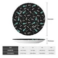 thumbnail image 2 of Yiaed Golf Bags And Balls Print Bone China Decorative Plate Ceramic Dinner Plates Art Crafts with Display Stand-6in, 2 of 6