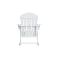 thumbnail image 7 of Afuera Living Portside Outdoor Poly Plastic Adirondack Rocking Chair in White, 7 of 7