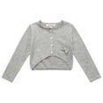 thumbnail image 1 of Little Girls Grey Small Bow Cardigan 2, 1 of 2