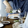 thumbnail image 3 of Water Carafe 1.8l High Borosilicate Glass Bottle Basic Tilting Lid Closure Jug, 3 of 5