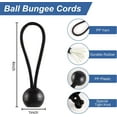 thumbnail image 2 of Ball Bungee Cord, Bungee Cords with Balls Heavy-Duty Outdoor& Indoor, 4inch Bungee Balls Tarp Tie-Down, Small Bungee Bungee Cords Black, 25Pack from ZOAN, 2 of 5
