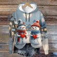 thumbnail image 4 of Hilzaten Long Sleeve Tops for Women Pullover Loosse Hooded Casual Print Sweatshirt for Women, 4 of 5