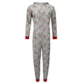 thumbnail image 4 of Viworld Matching Family Christmas Pajamas Set Reindeer Hoodie Jumpsuit Romper Holiday Pjs Onesise Sleepwear Adult Men Dad S, 4 of 8