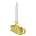thumbnail image 4 of Northlight LED Lighted Window Candle with Handle Base - 9.5" - White and Gold - Set of 4, 4 of 7