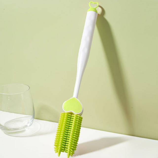 Multifunctional Cup Cleaning Brush with Ergonomic Handle for Efficient Stain Removal on Mugs Bottles and Glassware