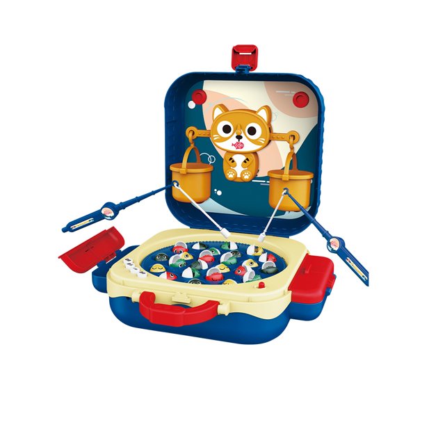 Juguetes Para Niño Juego de pesca magnético portátil con música, peces giratorios y funciones educativas para niños de 3 años. Incluye cañas de pescar, cestas y cable USB. Juguetes Para Bebe 1 Año