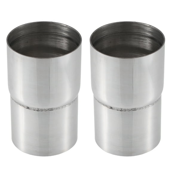 Unique Bargains Car Exhaust Pipe Adapter Reducer Connector 2.25" ID to 2.5" OD Exhaust Expander Universal (Set of 2)