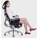 thumbnail image 4 of JNS 801 Commercial Furniture 3D Adjustable Mesh Chair Ergonomic Office Chair 1 Piece Aluminum Modern 4 Gas Lift 5 Years Optional My Lux Decor Round, 4 of 6