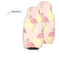 thumbnail image 4 of LAKIMCT Tropical Flamingo Bird Pattern Car Seat Covers Vehicle Front Seat Covers Universal Fit Seat Protector, 4 of 9