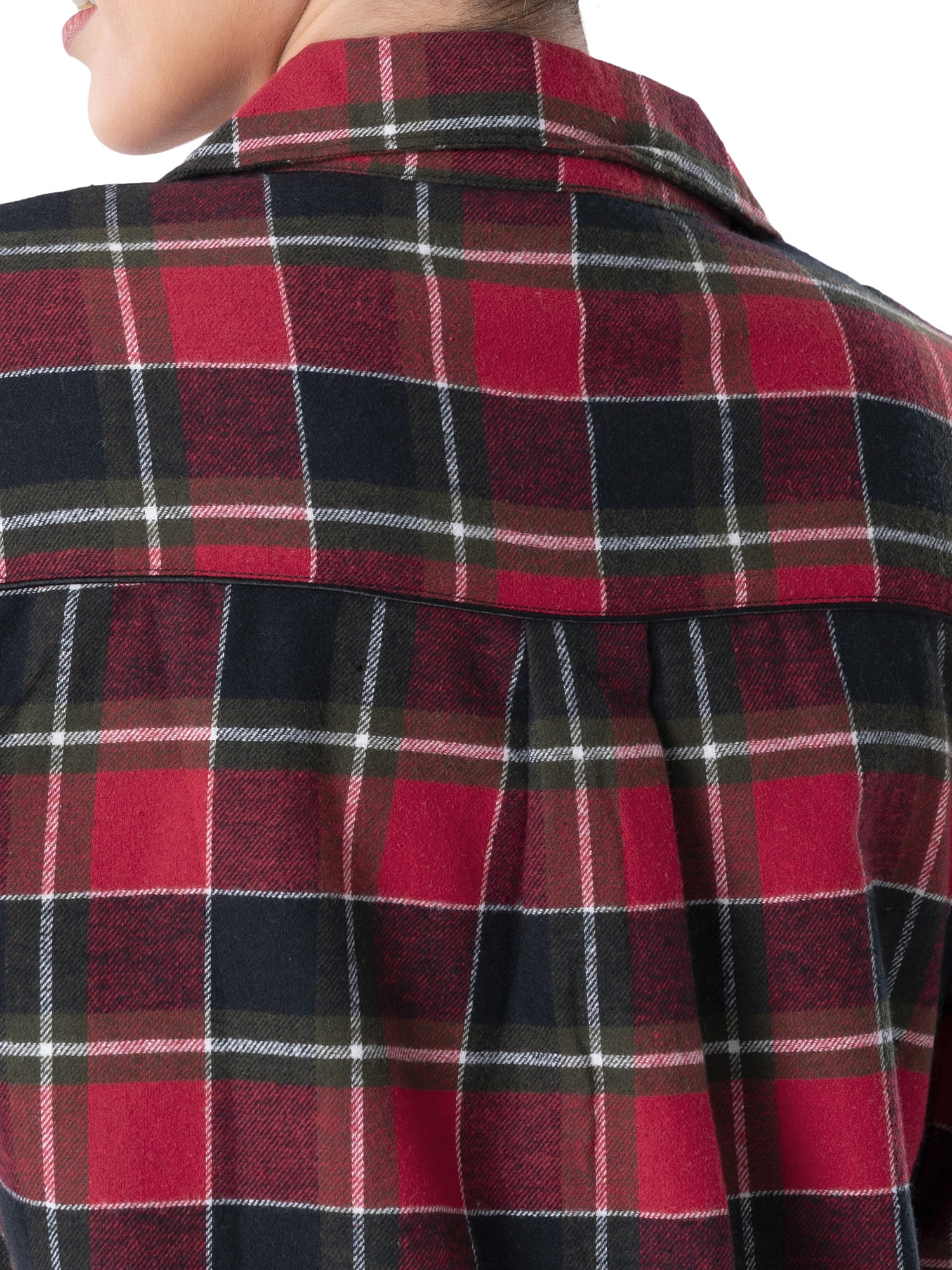 Wrangler Women's Flannel Button-Down Pajama Set, 2-Piece, Sizes S-4X