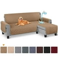 thumbnail image 1 of CHUANK Housse de Canapé Imperméable en Forme de L, Housses de Canapé, Housse de Chaise Longue Réversible, Protecteur de Meubles pour Animaux, Enfants, Chien, Chat, Kaki P, 1 of 7